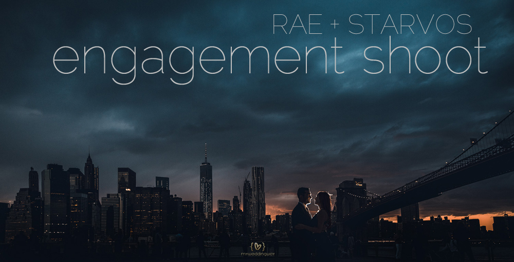 Brooklyn Bridge park engagement shoot. Rae+Starvos